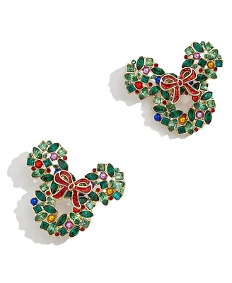 Women's Baublebar Mickey Mouse Wreath Statement Earrings