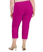 I.n.c. International Concepts Plus Size Mid-Rise Pull-On Capri Pants