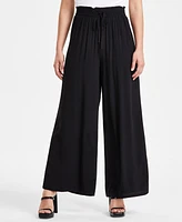 Bar Iii Petite Pull-On Wide-Leg Pants, Created for Macy's