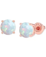 Lab-Grown Opal Round Screw Back Stud Earrings (5/8 ct. t.w.)