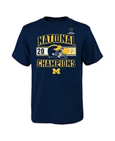 Toddler Navy Michigan Wolverines College Football Playoff 2023 National Champions T-shirt