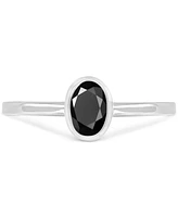 4-Pc. Set Black Spinel Stack Rings (2-1/20 ct. t.w.) Sterling Silver