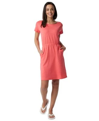 Columbia Womens Pacific Haze Elastic Waist Pocket Dress