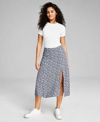 And Now This Women's Printed Midi Skirt, Created for Macy's