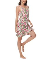 Ink+Ivy Women's Printed Ruffle Nightgown