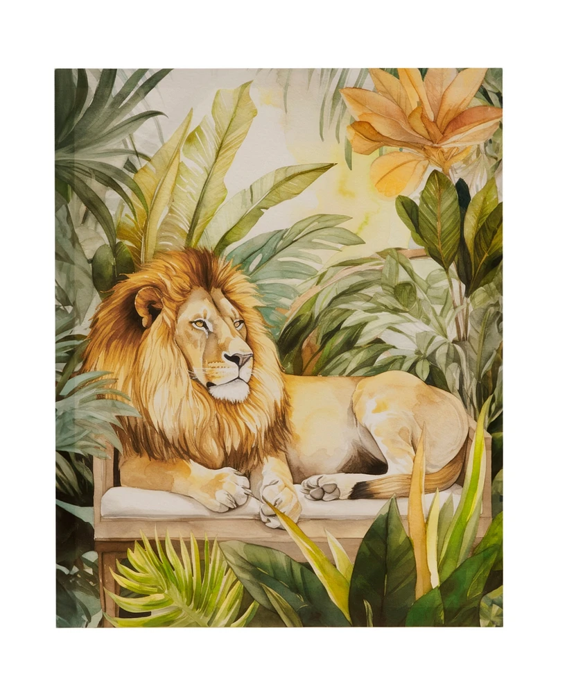 Madison Park Jungle Feline Jungle Lion Canvas Wall Art