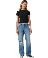 Cotton On Women's Low Rise Straight Jean