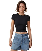 Cotton On Women's The One Rib Crew Short Sleeve T-shirt