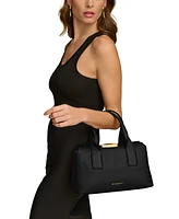 Donna Karan Amagansett Soft-Rolled Leather Satchel with Sculpted Magnet Closure