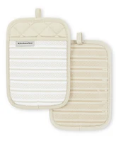 KitchenAid Albany Pot Holder 2-Pack Set, 7" x 10"