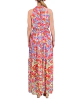 Vince Camuto Women's Printed Halter Maxi Dress