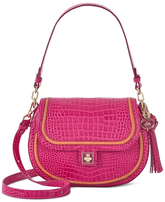 Brahmin Cynthia ParadisePink Darlington Leather Shoulder Bag