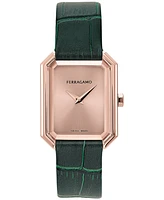 Salvatore Ferragamo Women's Swiss Leather Strap Watch 27x34mm