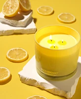 Lovery Lemon Bergamot 3-Wick Soy Candle, 13 oz.