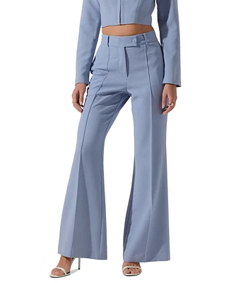 Astr the Label Women's Chaser Mid Rise Flare Leg Pants