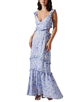 Astr the Label Women's Cassis Floral Print Maxi Dress