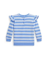 Polo Ralph Lauren Baby Girls Bear French Terry Long Sleeve Sweatshirt