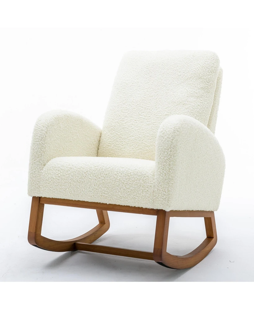 Simplie Fun Living Room Comfortable Rocking Chair Living Room Chair