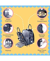 iniuniu Diaper Bag Backpack, Unisex Baby Bags for Boys Girls, Waterproof Travel