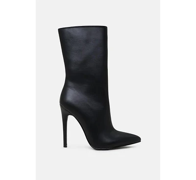 micah pointed toe stiletto high ankle boots
