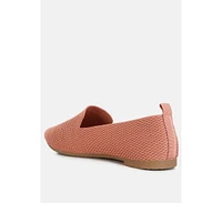 Akili Knit Textile Solid Flats