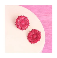 Sohi Women's Sunflower Stud Earrings