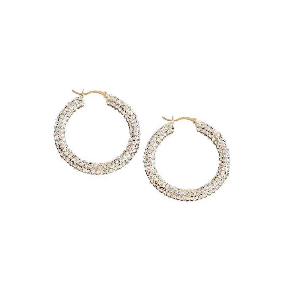 Sohi Women's Bling Hoop Earrings