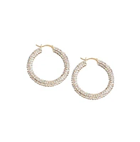 Sohi Women's Bling Hoop Earrings