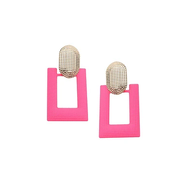 Sohi Women's Geometric Drop Earrings