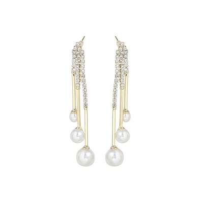 Sohi Women's Snowball Drop Earrings