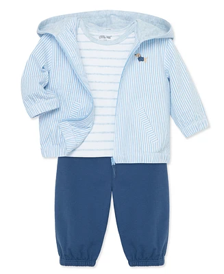 Little Me Baby Boys Puppy 3 Piece Jacket Set