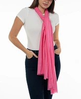 On 34th Women's Soft Sheen Fringe-Trim Scarf