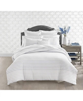 Charter Club Damask Designs Seersucker Ombre Stripe, Twin Comforter Set, Created For Macy's