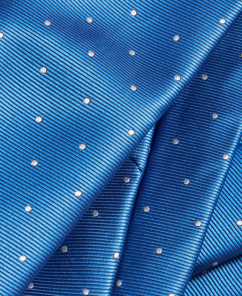 Tayion Collection Men's Royal Blue & White Dot Tie