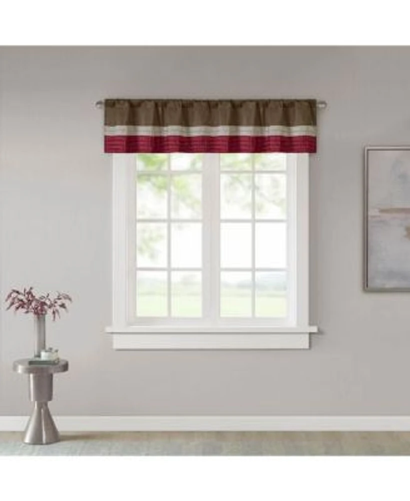 Amherst Polyoni Pintuck Window Curtain Valance Collection