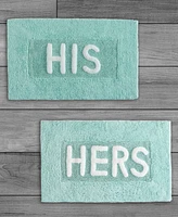 Jean Pierre His & Hers Cotton 2-Piece Bath Rug Set