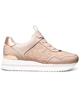 Michael Kors Women's Raina Lace-Up Trainer Running Sneakers