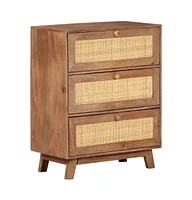 Sideboard 24"x13.8"x29.9" Solid Mango Wood