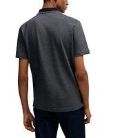 Boss by Hugo Men's Oxford-Pique Cotton Relaxed-Fit Polo Shirt