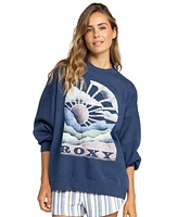 Roxy Juniors' Lineup Oversized Crew