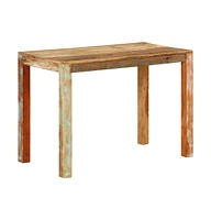 Dining Table 43.3"x21.7"x29.9" Solid Wood Reclaimed