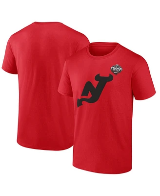 Men's Fanatics Red New Jersey Devils 2024 Nhl Stadium Series Logo T-shirt