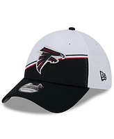 Men's New Era White, Black Atlanta Falcons 2023 Sideline 39THIRTY Flex Hat