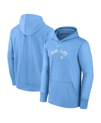 Men's Nike Powder Blue Toronto Jays Authentic Collection Practice Performance Pullover Hoodie