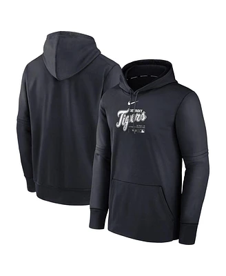 Men's Nike Navy Detroit Tigers Authentic Collection Practice Performance Pullover Hoodie