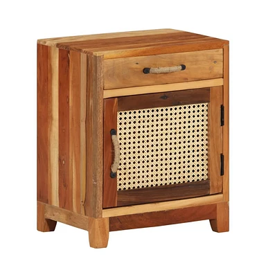 Bedside Cabinet 15.7"x11.8"x19.7" Solid Reclaimed Wood