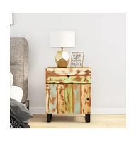 Bedside Cabinet 19.7"x13"x23.6" Solid Wood Reclaimed Engineered Wood