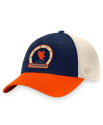Men's Top of the World Navy Auburn Tigers Refined Trucker Adjustable Hat