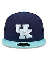 Men's New Era Navy, Light Blue Kentucky Wildcats 59FIFTY Fitted Hat