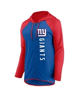 Women's Fanatics Royal, Red New York Giants Forever Fan Full-Zip Hoodie
